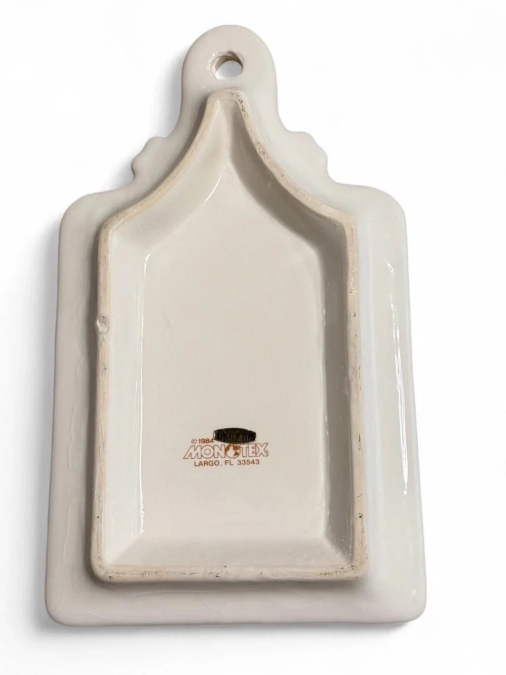 Vintage 1984 Monotex Elaine's Kitchen Ceramic Cutting Board Trivet